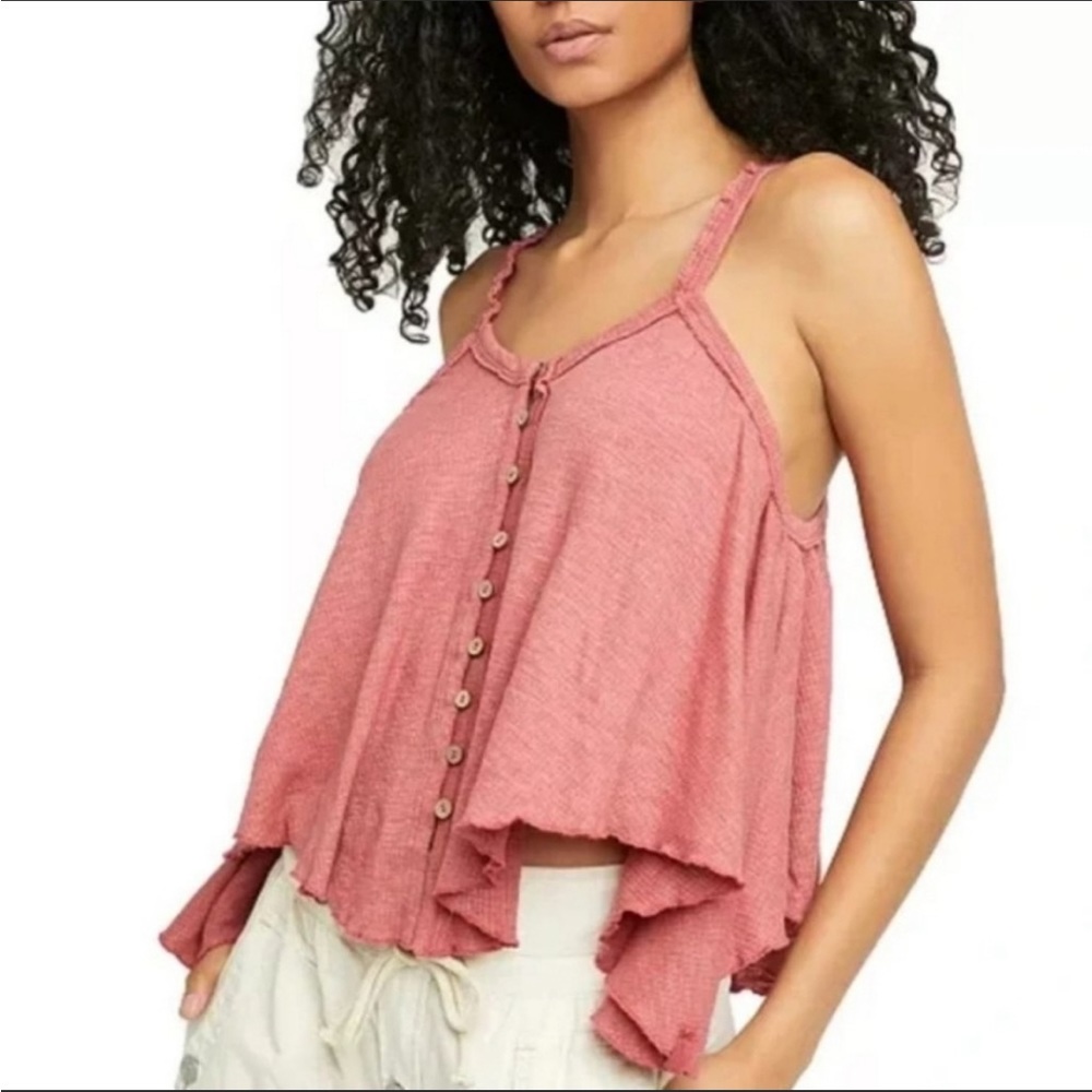 Free People We The Free Dream Weaver Boho Tank Top. Color:‎ Clifftop Rust